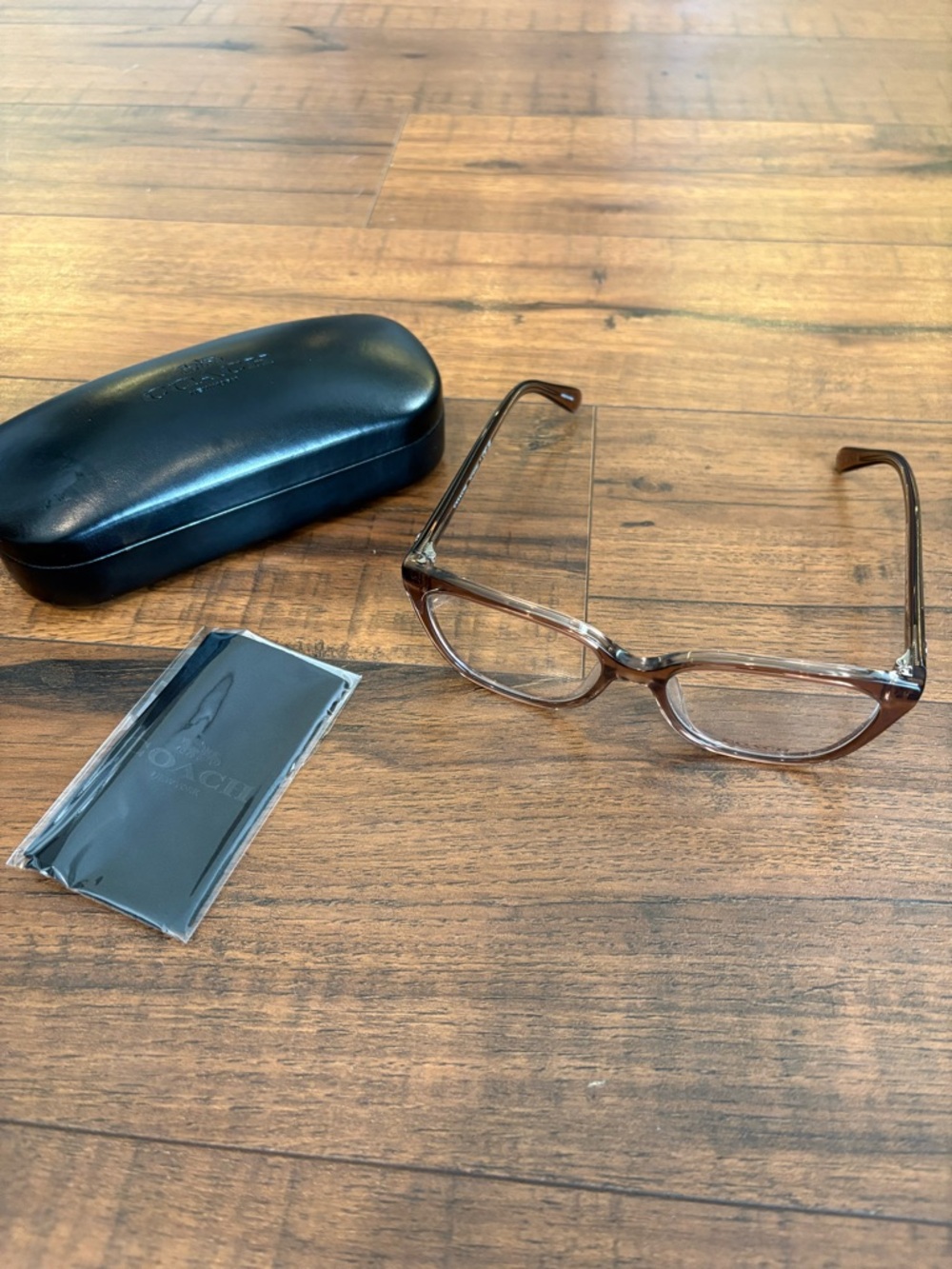 COACH HC6226U EYEGLASSES Transparent Brown/Gray NWOT - Picture 2 of 10